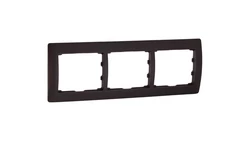 SISTENA LIFE Ramka potrójna pozioma choco 771203