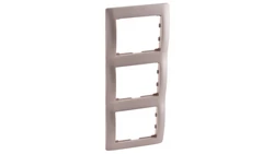 SISTENA LIFE Ramka potrójna pionowa titan 771407