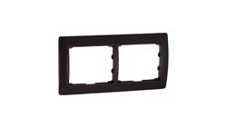 SISTENA LIFE Ramka podwójna pozioma choco 771202