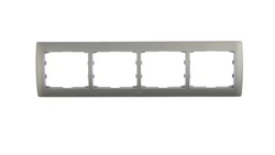 SISTENA LIFE Ramka poczwórna pozioma metalic 771304