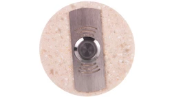 Przycisk dzwonkowy okrągły z podświetleniem beżowy 1A/250V PDK-252-BEZ YNS10000021