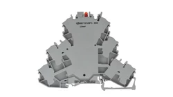 Złączka szynowa 3-pietrowa z LED 2,5mm2 szara 2002-3221/1000-413 TOPJOBS /50szt./