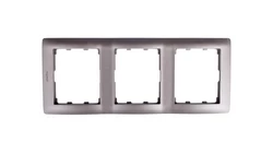 SISTENA LIFE Ramka potrójna pionowa choco 771207