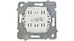 AS Łącznik podwójny z podświetleniem biały ŁP-11GS/m/00