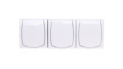 MADERA Gniazdo hermetyczne potrójne z/u IP44 z przesłonami klapka biała GNH-3NZP/00/w