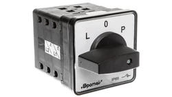 Łącznik krzywkowy L-0-P 100A mocowany do pulpitu pokrętło czarne SK100-3.8368P03