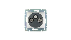 VALENA Gniazdo antenowe RTV/SAT końcowe aluminium 770136