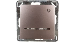 IMPRESJA Przycisk /światło/ z podświetleniem tytan ŁP-5YS/m/23