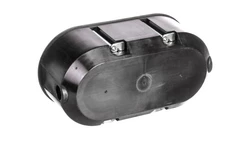 Puszka przeciwogniowa, do pustych ścian, osprzętowa 60mm, podwójna, głęboka E90 BS118 czarna 83118007