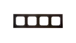 SONATA Ramka poczwórna czarne szkło R-4RG/32