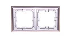 KOS66 Ramka podwójna aluminium 664082