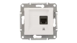 Sedna Gniazdo komputerowe pojedyncze RJ45 kat.5e UTP białe SDN4300121