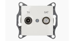 Sedna Gniazdo antenowe TV/SAT końcowe 1dB kremowe SDN3401623