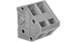 Listwa zaciskowa do płytek drukowanych 2-torowa szara raster 5/5,08mm 236-102 /105szt./