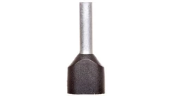 Końcówka tulejkowa podwójna izolowana /czarna/ TV 1,5-10 /100szt./