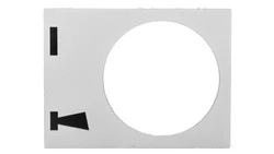 Tabliczka opisowa biała prostokątna 30x40mm START-KLAKSON ZB2BY4935