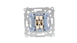 Simon 54 Łącznik żaluzjowy trójpozycyjny 1-0-2 mechanizm 250A 250V, szybkozłącza, SZW1KM