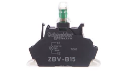 Zestaw świetlny Ø22 biały LED 24V, Push-in, Harmony XB4, ZBVB15