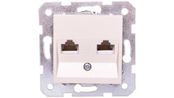 Karre Gniazdo Komputerowe 2xrj45 Kat. 5e, Kolor Krem / 90963734