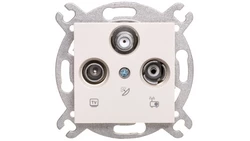 Karre Gniazdo Rtv-Sat Końcowe, Kolor Krem / 90963741