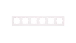 Karre Ramka 6-Krotna, Kolor Biały / 90960265