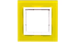 Simon 54 Nature Ramka pojedyncza szkło LIMONKOWY SORBET DRN1/90