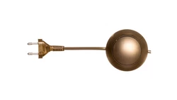 Przewód przyłączeniowy 250cm z wyłacznikiem nożnym złoty SP/WN2,5(2X0,75)ZLT PRW10000364