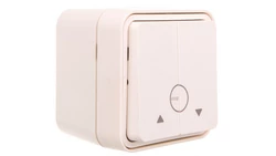 Berker W.1 Łącznik żaluzjowy przyciskowy kompletny IP55 biały 50753502