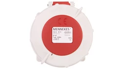 Gniazdo tablicowe proste 16A 5p 6h 400V IP67 zaciski śrubowe MEN228A