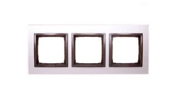 Simon 54 Nature Ramka potrójna szkło BURZOWA CHMURA DRN3/72