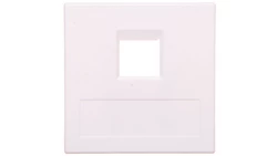 Simon Connect Płytka 1xRJ bez osłon uniwersalna czysta biel 50000185-030