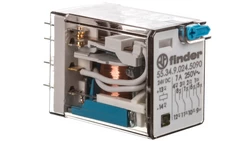 Przekaźnik przemysłowy 4P 7A 24V DC AgNi/Au 55.34.9.024.5090