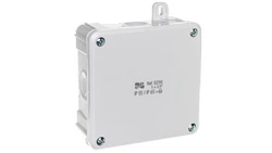 Puszka hermetyczna n/t 2K 98x98x46mm (4xPG13,5mm IP68) z 5x2,5mm2 IP55/IP65 szara 0290-80