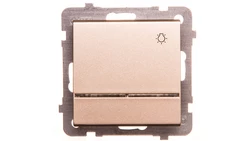 SONATA Przycisk /światło/ z podświetleniem szampański złoty ŁP-5RS/m/39