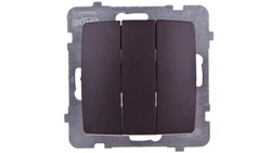 KARO Łącznik potrójny czekoladowy metalik ŁP-13S/m/40