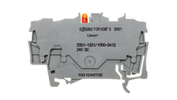 Złączka 3-przewodowa 1,5mm2 z LED szara TOPJOBS 2001-1321/1000-413 /100szt./