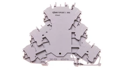 Złączka 3-piętrowa 2,5mm2 ekran/L/L szara TOPJOBS 2002-3228 /50szt./