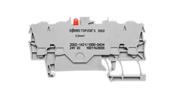 Złączka 4-przewodowa 2,5mm2 diodowa szara TOPJOBS 2002-1421/1000-434 /100szt./