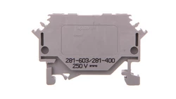 Złączka diodowa 2-przewodowa 4mm2 szara 281-603/281-400 /50szt./