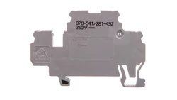 Dwupiętrowa złączka diodowa 2,5mm2 szara 870-541/281-492