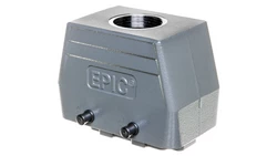 Zestaw kompletny 10P+PE stykowy męski /obudowa wtyczki + wkład/ EPIC KIT H-BE 10 SS TG M25 75009640