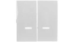 Simon 54 Klawisz podwójny do SW6/2XLM, SW7/2XM i SW6P1M z podświetleniem biały DKW9L/11