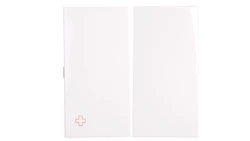 Simon 54 Klawisz podwójny do SW5M i SP2M antybakteryjny biały DKW5/AB11