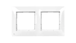 Simon 54 Premium Ramka podwójna antybakteryjna biała DR2/AB11