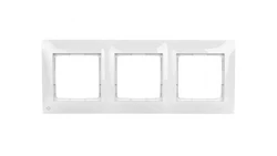 Simon 54 Premium Ramka potrójna antybakteryjna biała DR3/AB11