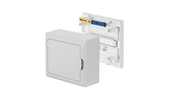 Rozdzielnica modułowa 1x8 n/t ECONOMIC BOX RN 1/8 drzwi białe (N+PE) IP40 2502-00