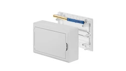 Rozdzielnica modułowa 1x12 n/t ECONOMIC BOX RN 1/12 drzwi białe (N+PE) IP40 2503-00