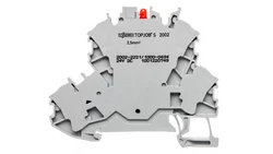 Złączka 2-piętrowa 2,5mm2 z LED szara TOPJOBS 2002-2221/1000-434 /50szt./