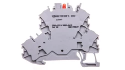 Złączka 2-piętrowa 2,5mm2 diodowa szara TOPJOBS 2002-2221/1000-413 /50szt./