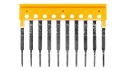 Mostek poprzeczny 10-torowy, raster 3,5mm żółty ZQV 1.5/10 1776200000